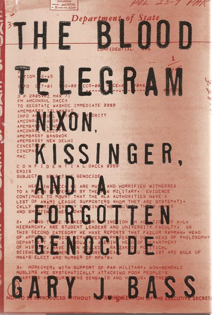 Front cover of The Blood Telegram by Gary J Bass