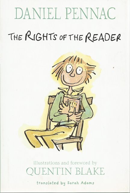 Front cover of The Rights of the Reader by Daniel Pennac