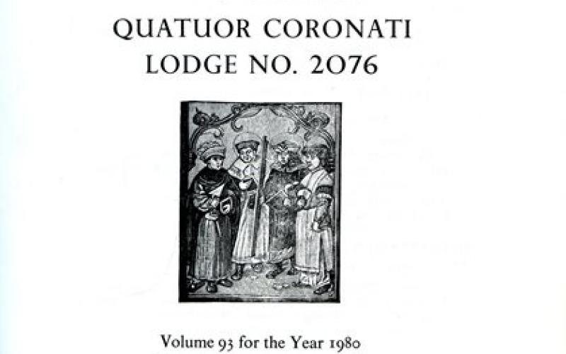 Title page of Ars Quatuor Coronatorum: Volume 93