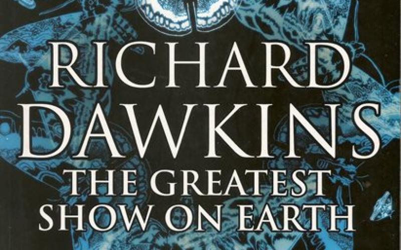 Front cover of The Greatest Show on Earth by Richard Dawkins