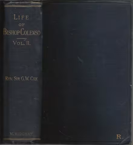 Front cover of The Life of Bishop Colenso Volume II by G. W. Cox