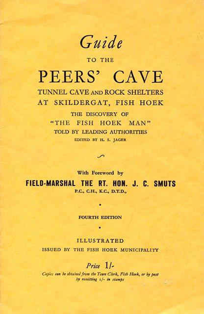 Front cover of Guide to the Peers' Cave by H.S. Jager