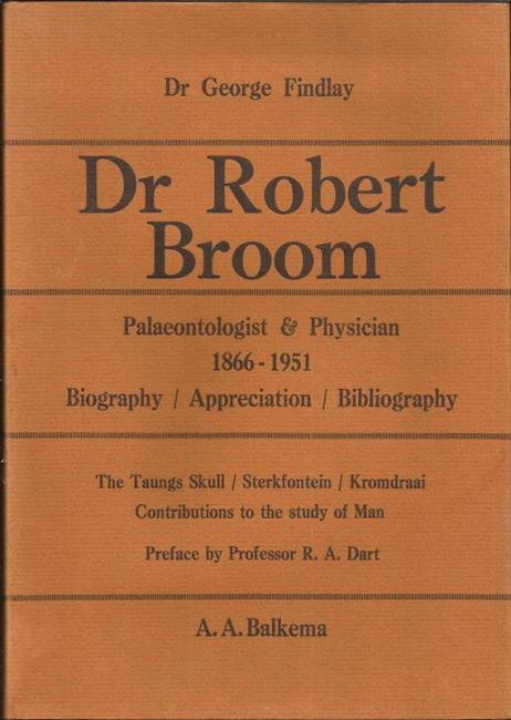 Front cover of Dr Robert Broom by Dr George Findlay