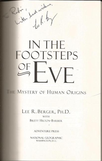 picture of signature of Lee R. Berger