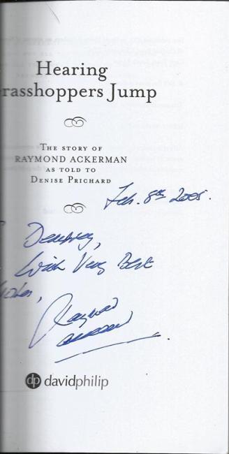 Signature of Raymond Ackerman