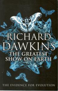 Front cover of The Greatest Show on Earth by Richard Dawkins