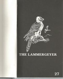 Title page of The Lammergeyer: The Journal of the Natal Parks, Game and Fish Preservation Board 1979-1985 edited by DT Rowe-Rowe & DN Johnson
