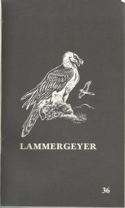 Title page of The Lammergeyer: The Journal of the Natal Parks, Game and Fish Preservation Board 1986-1993 edited by DN Johnson
