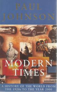 Front Cover of Modern Times by Paul Johnson