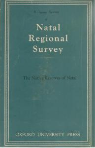 Front Cover of The Native Reserves of Natal by Edgar H Brookes and N Hurwitz