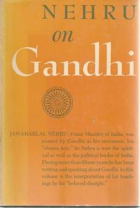 Front cover of Nehru on Gandhi by The John Day Company