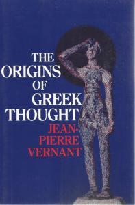 Front Cover of The Origins of Greek Thought by Jean-Pierre Vernant