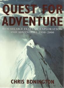 Front Cover of Quest for Adventure by Chris Bonington