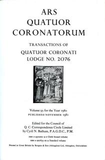 Title page of Ars Quatuor Coronatorum: Volume 93