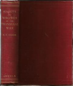 Front cover of Rights and Wrongs of the Transvaal War by Edward Cook