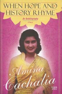Front cover of When Hope And History Rhyme by Amina Cachalia