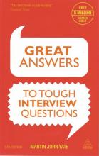 Front cover of Great Answers To Tough Interview Questions by Martin John Yate